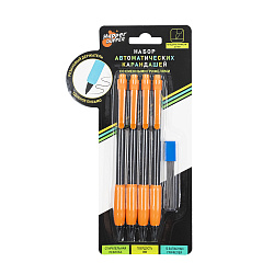 Набор автоматических карандашей с грифелями, 4 шт.