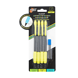 Набор автоматических карандашей с грифелями, 4 шт.